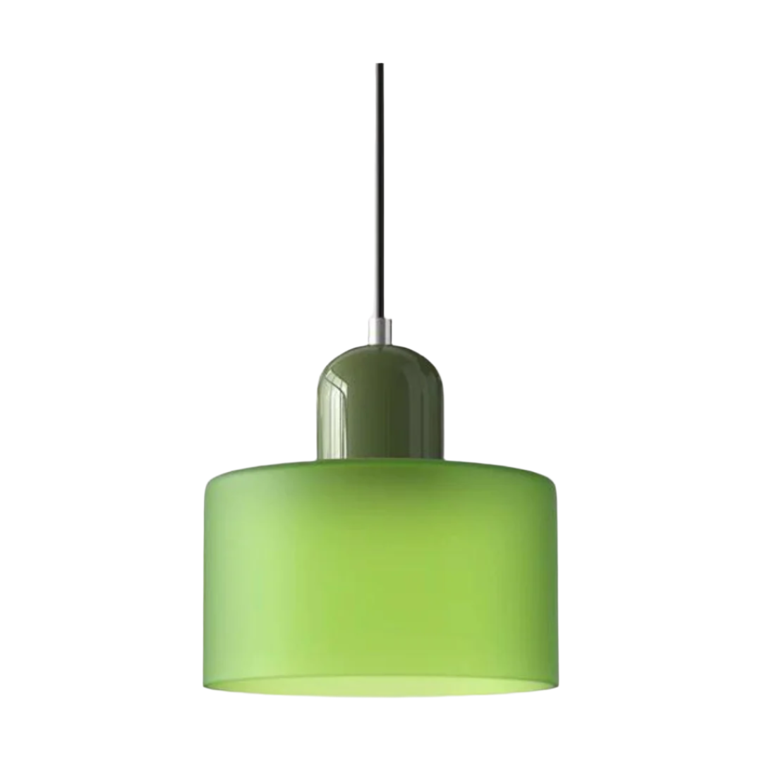 LumiGlas Design-Pendelleuchte - Europäische Retro Zylinder Pendelleuchte