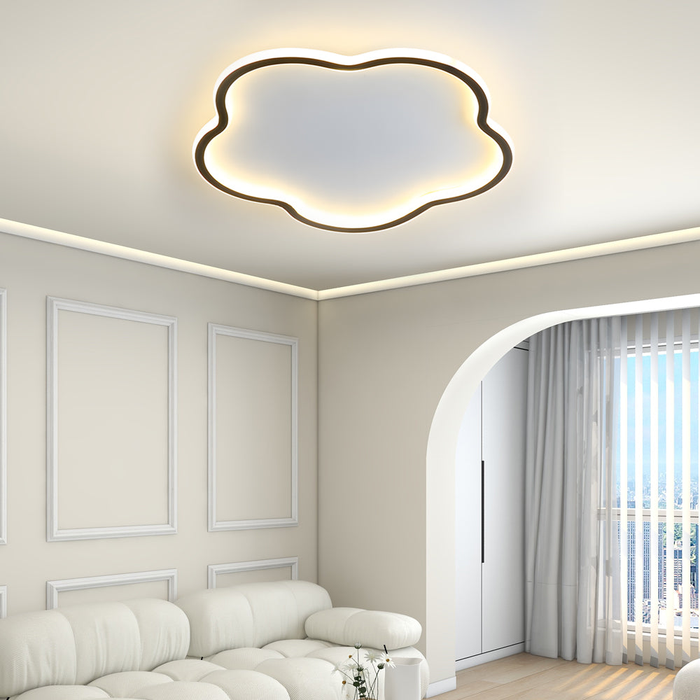 Nordische Deckenleuchte im Pentagramm Design – Aluminium Deckenlampe für Schlafzimmer