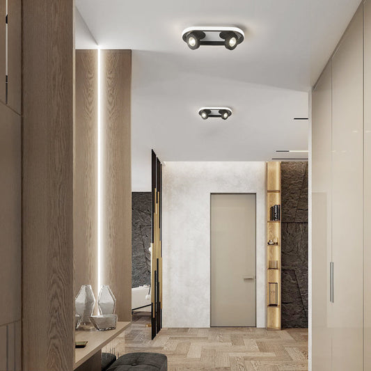 LED Abgerundete Rechteckige Deckenleuchte – Verstellbarer Decken-Spot für Flur und Wohnzimmer