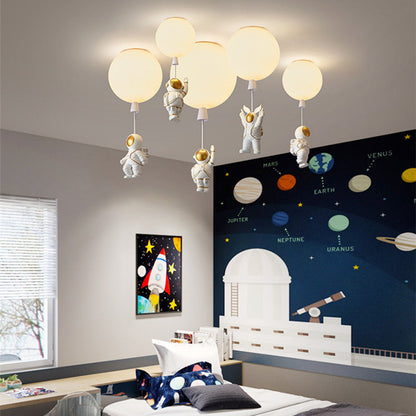 Kinderzimmer-Deckenleuchte mit Ballon- und Astronauten-Design – Kreative Lampe für Jungen & Mädchen