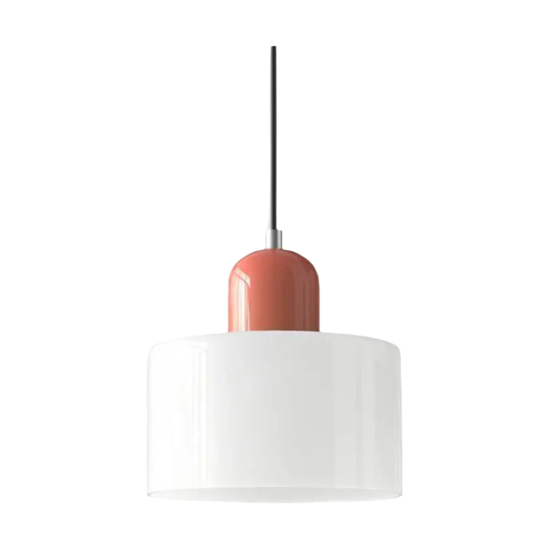LumiGlas Design-Pendelleuchte - Europäische Retro Zylinder Pendelleuchte