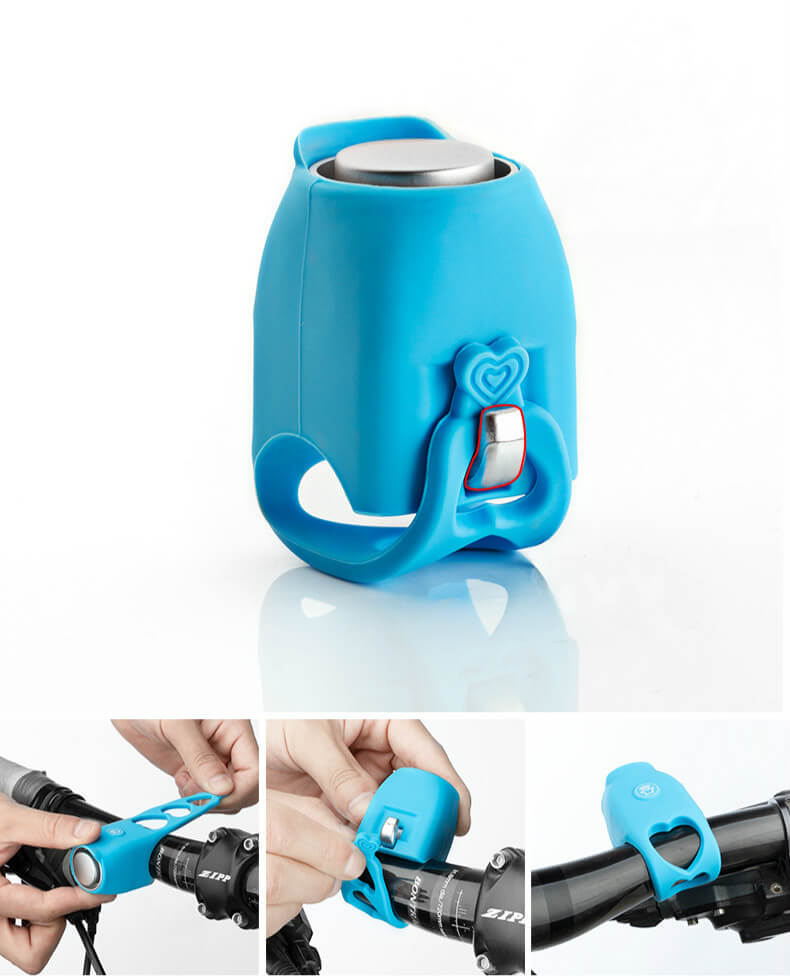 LoudHorn Elektronische Fahrradhupe – 90–120 dB, 3 Töne & IPX4