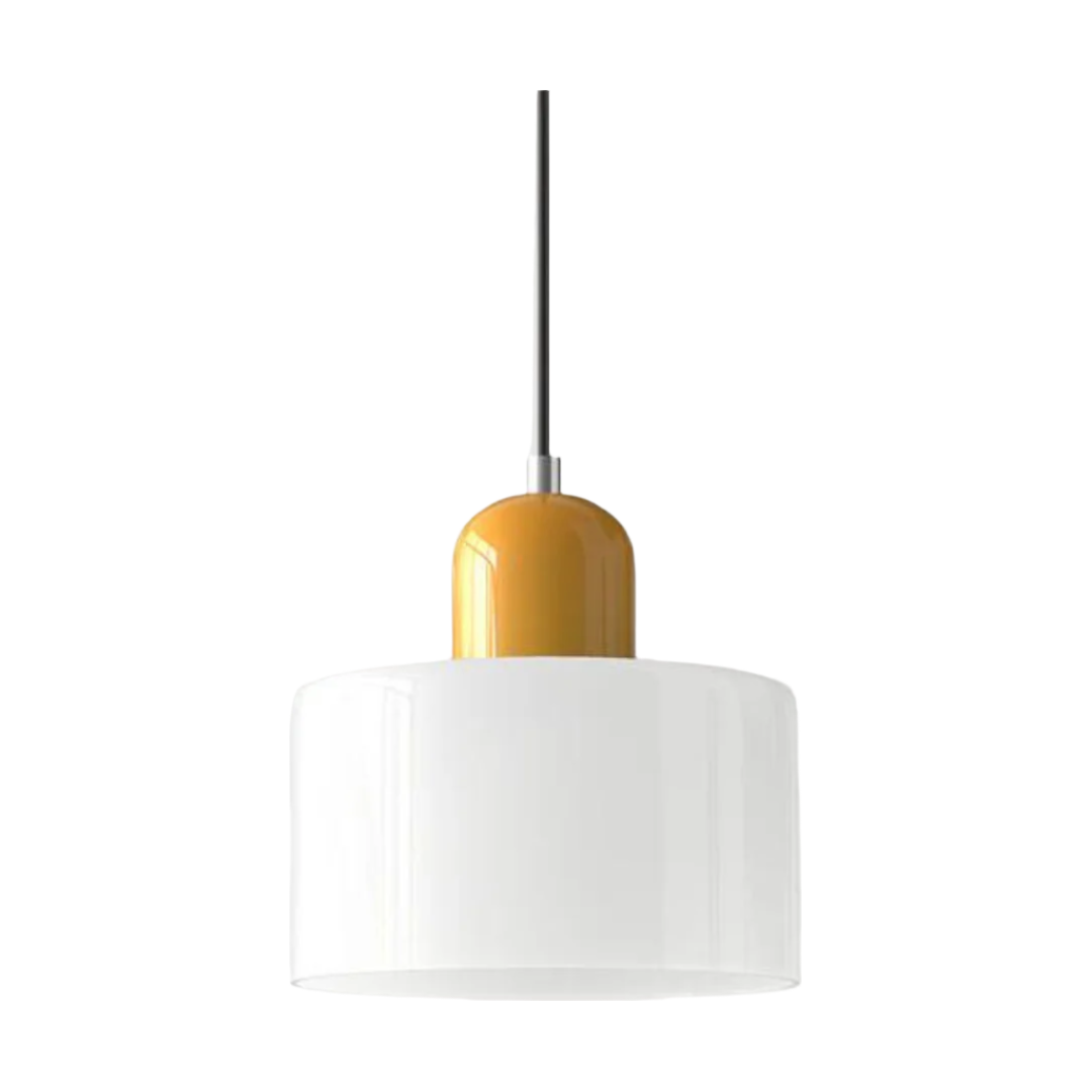 LumiGlas Design-Pendelleuchte - Europäische Retro Zylinder Pendelleuchte