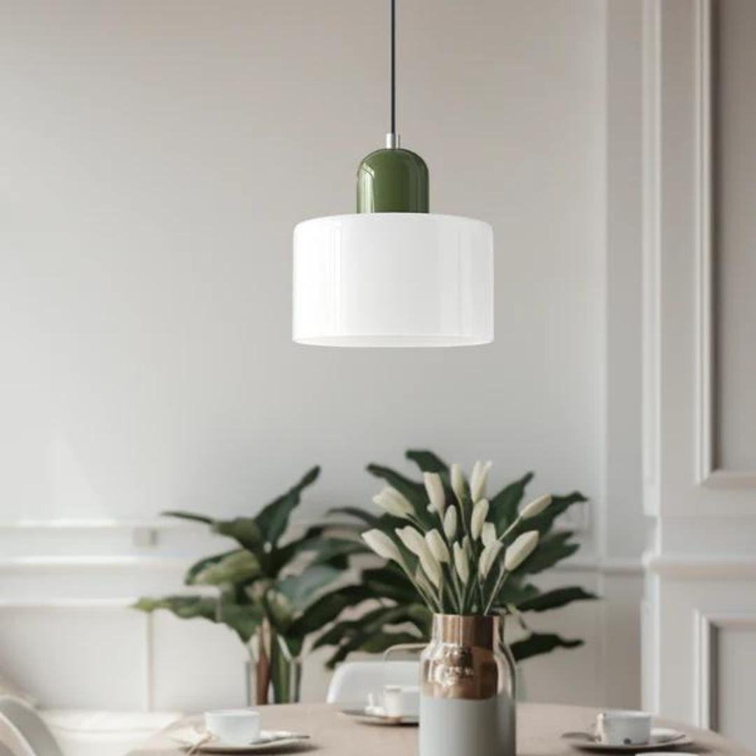 LumiGlas Design-Pendelleuchte - Europäische Retro Zylinder Pendelleuchte