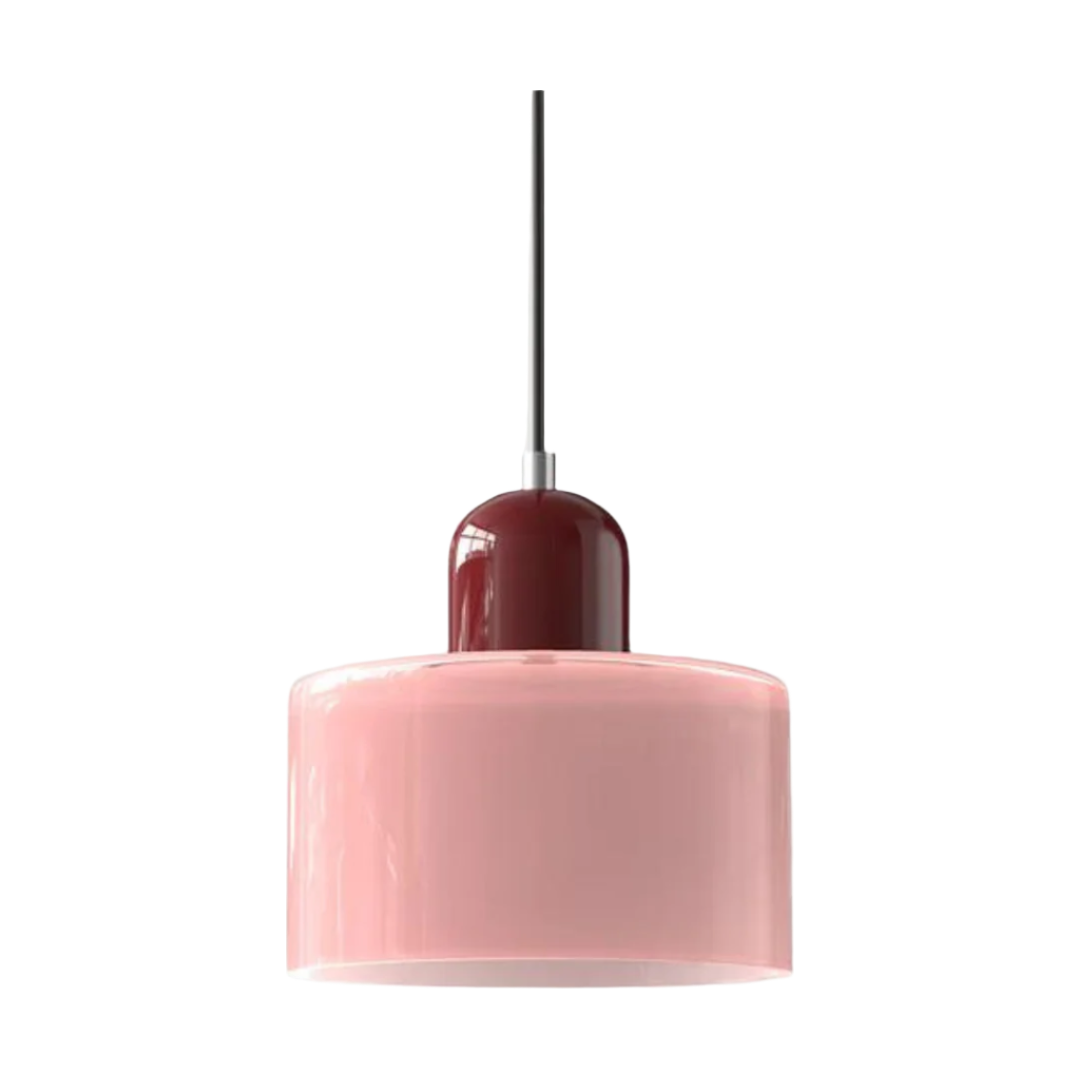 LumiGlas Design-Pendelleuchte - Europäische Retro Zylinder Pendelleuchte