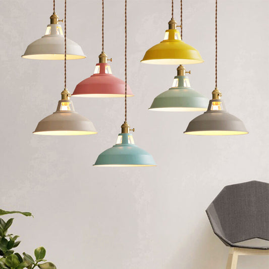 Industrielle 1-Licht bunte Barn Shade Pendelleuchte