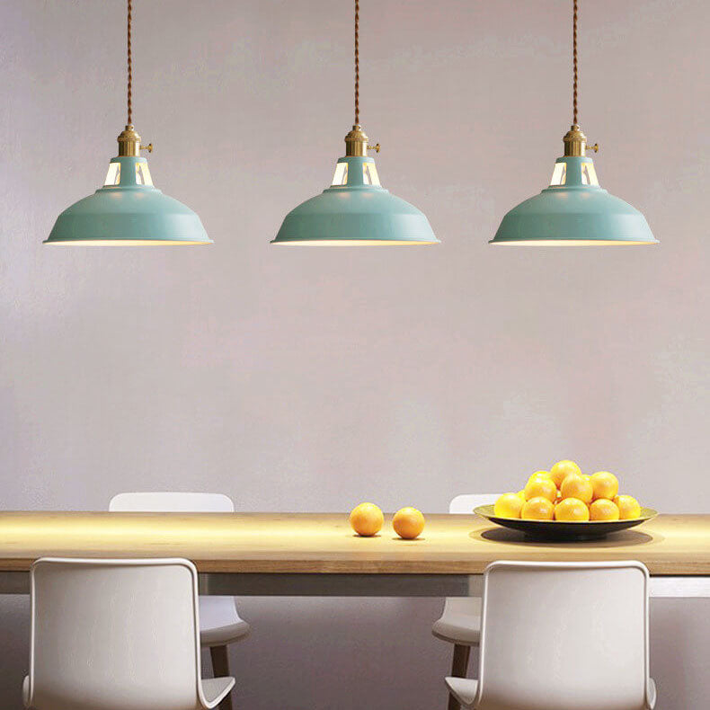 Industrielle 1-Licht bunte Barn Shade Pendelleuchte