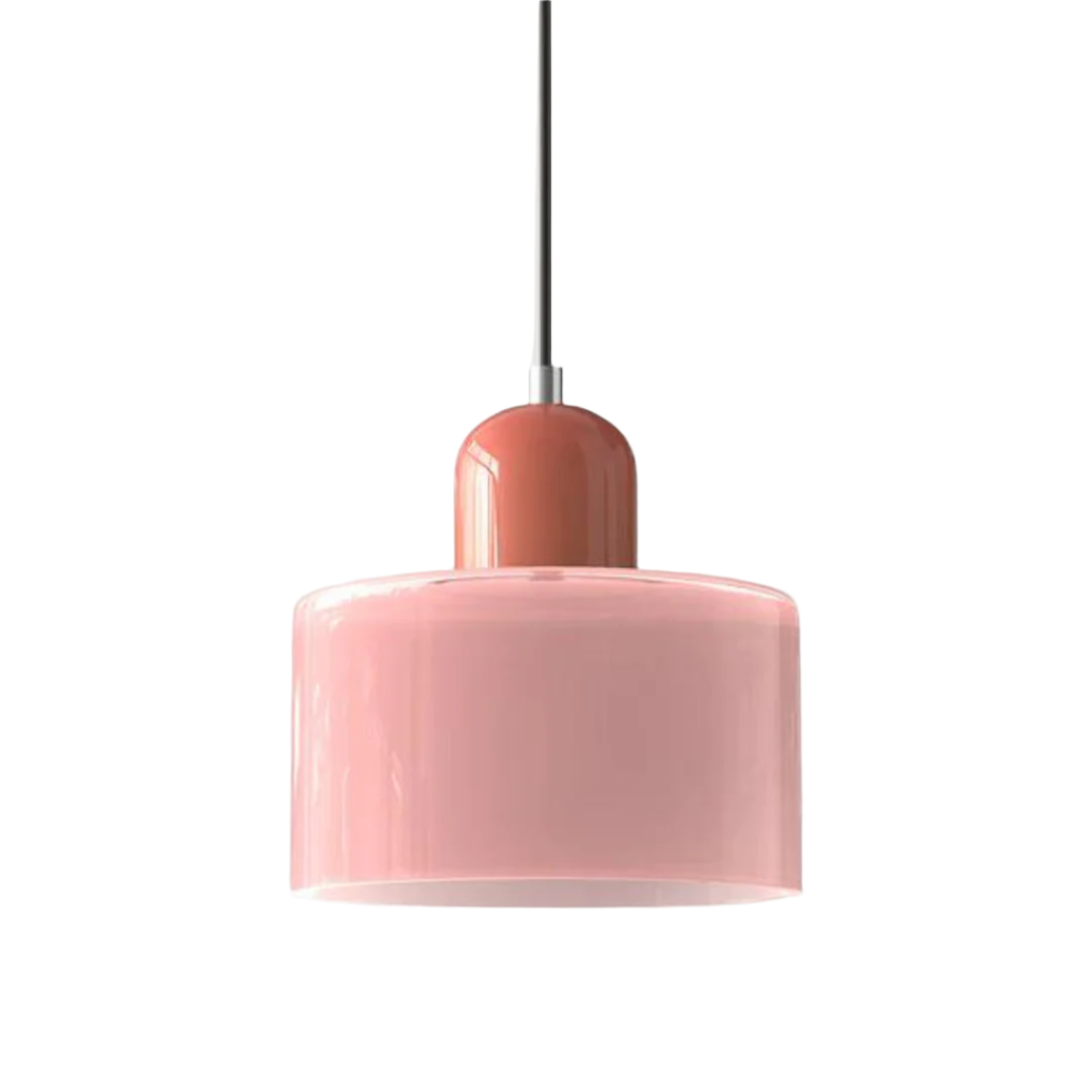 LumiGlas Design-Pendelleuchte - Europäische Retro Zylinder Pendelleuchte