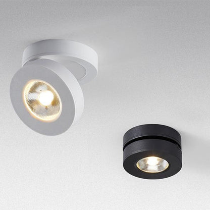 Moderne runde LED-Deckenleuchte Schwarz Weiß Küche Wohnzimmer