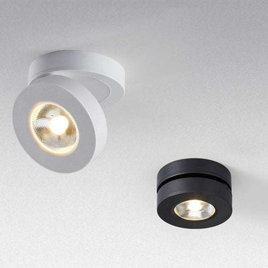 Moderne runde LED-Deckenleuchte Schwarz Weiß Küche Wohnzimmer