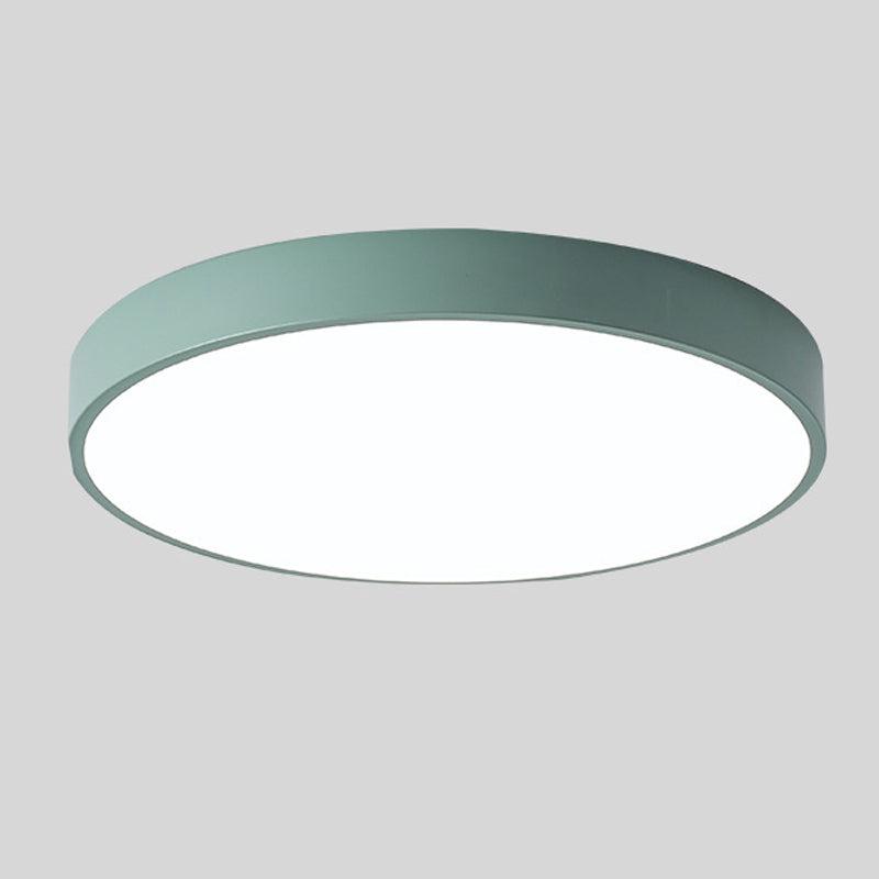 Runde LED Deckenleuchte mit Holz- und Schwarz-Akzent – Modernes Design für Wohnzimmer, Schlafzimmer & Flur