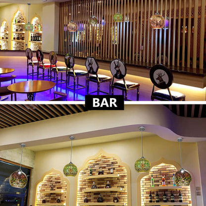 Moderne 3D-Pendelleuchte im Feuerwerk-Design