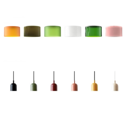 LumiGlas Design-Pendelleuchte - Europäische Retro Zylinder Pendelleuchte