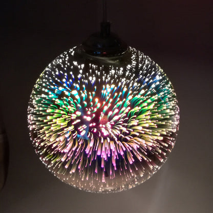 Moderne 3D-Pendelleuchte im Feuerwerk-Design
