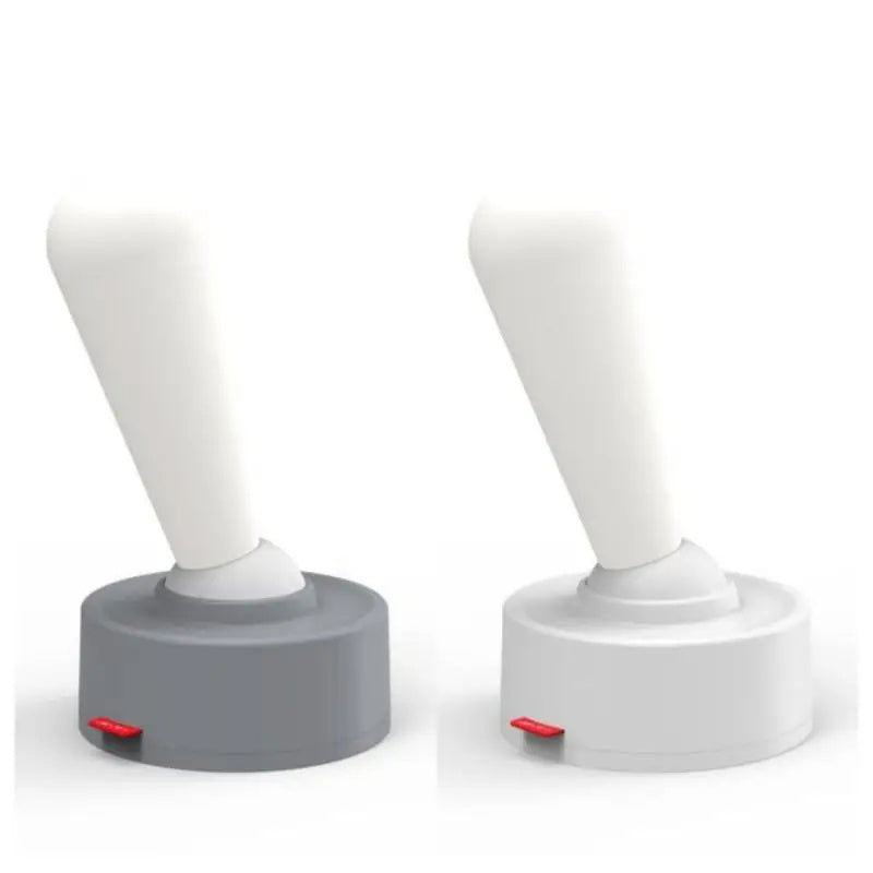 Retro table lamp with toggle switch – Rechargeable LED light in minimalist design with touch function and two brightness levels