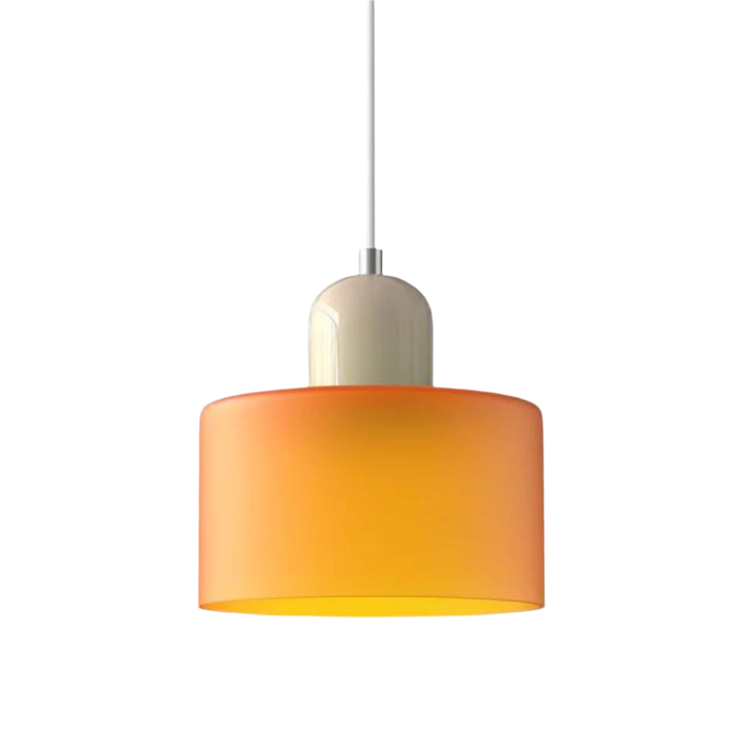 LumiGlas Design-Pendelleuchte - Europäische Retro Zylinder Pendelleuchte
