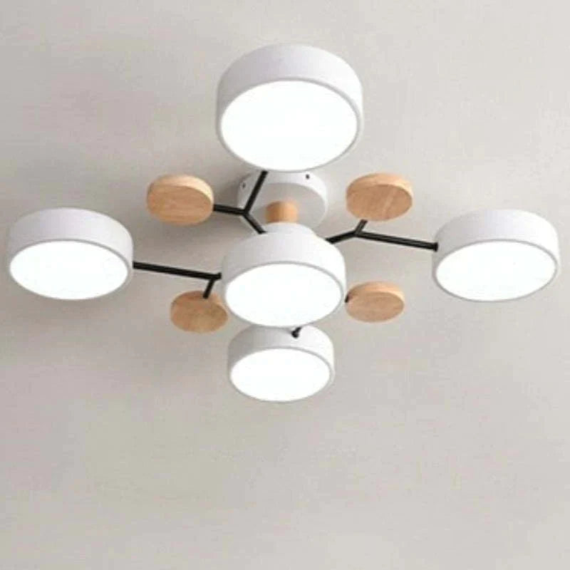 Moderne schlichte runde LED-Deckenleuchte