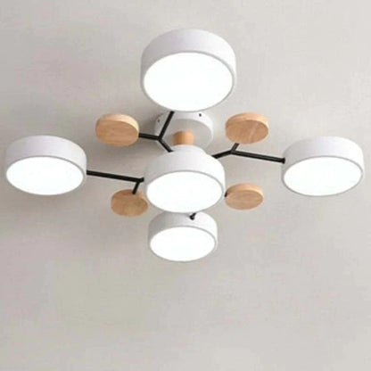 Moderne schlichte runde LED-Deckenleuchte