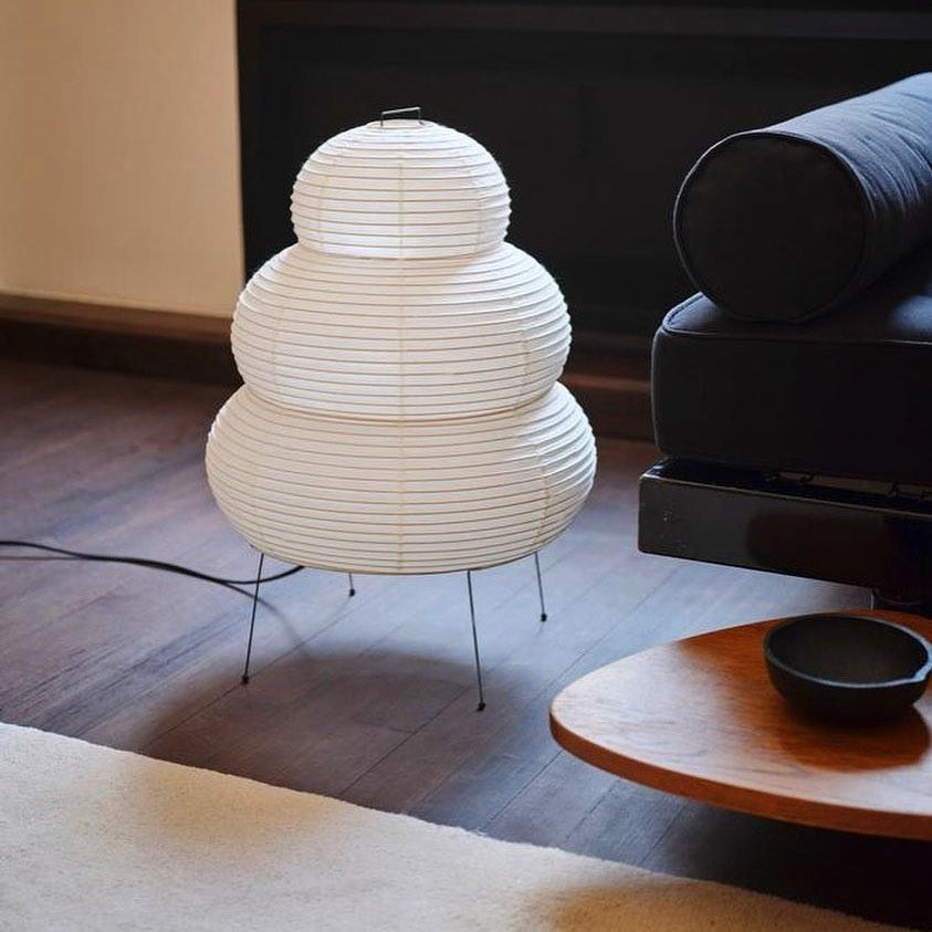 Tischlampe aus Washi-Papier