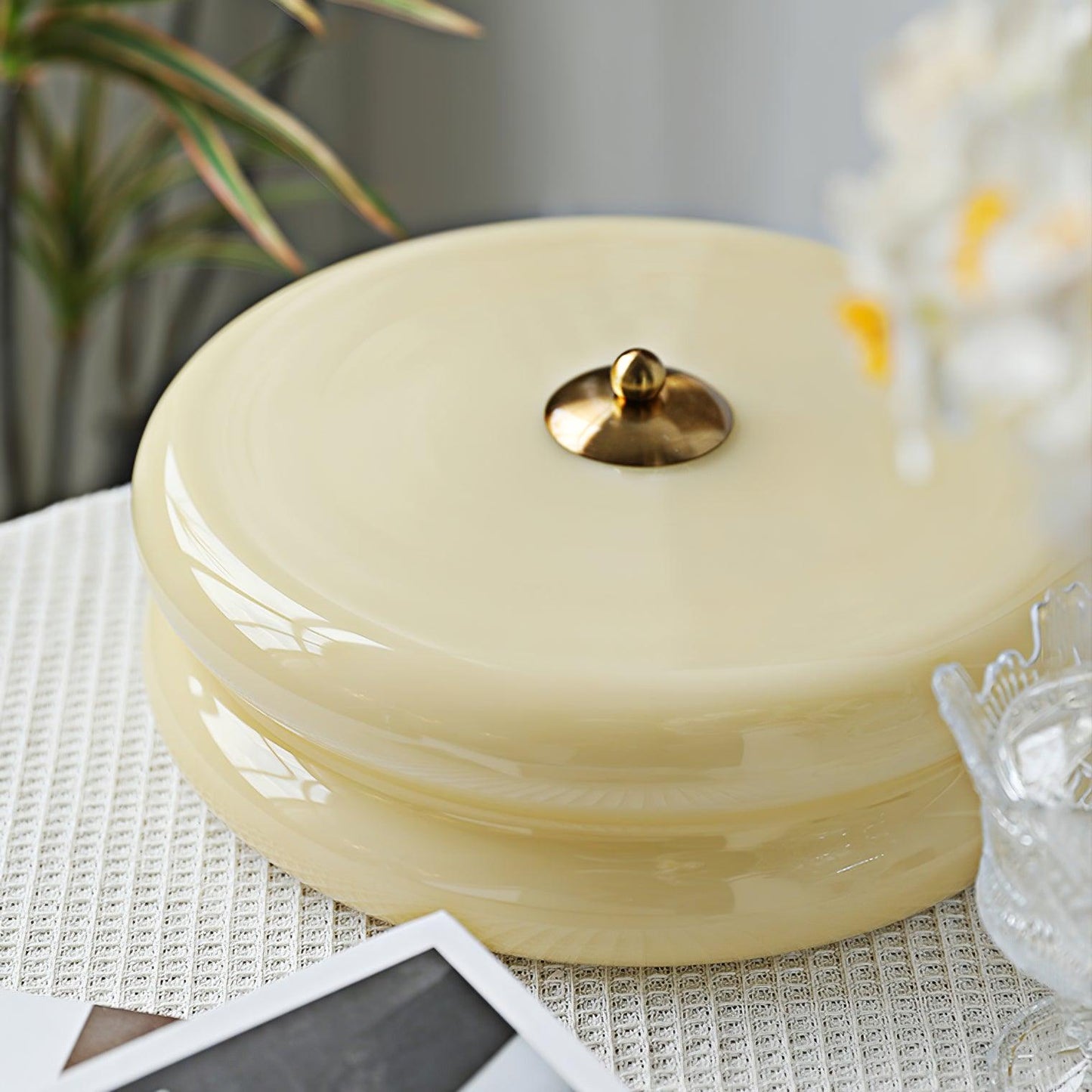 Moderne LED-Deckenleuchte in runder Form – Flache Deckenlampe für Schlafzimmer, Flur & Wohnzimmer