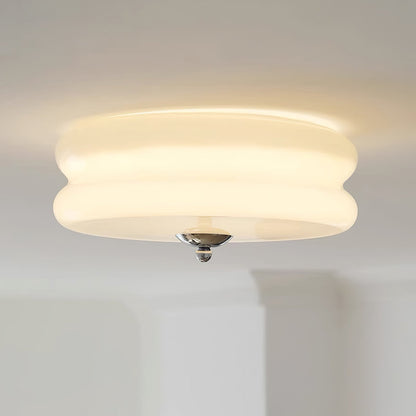 Moderne LED-Deckenleuchte in runder Form – Flache Deckenlampe für Schlafzimmer, Flur & Wohnzimmer