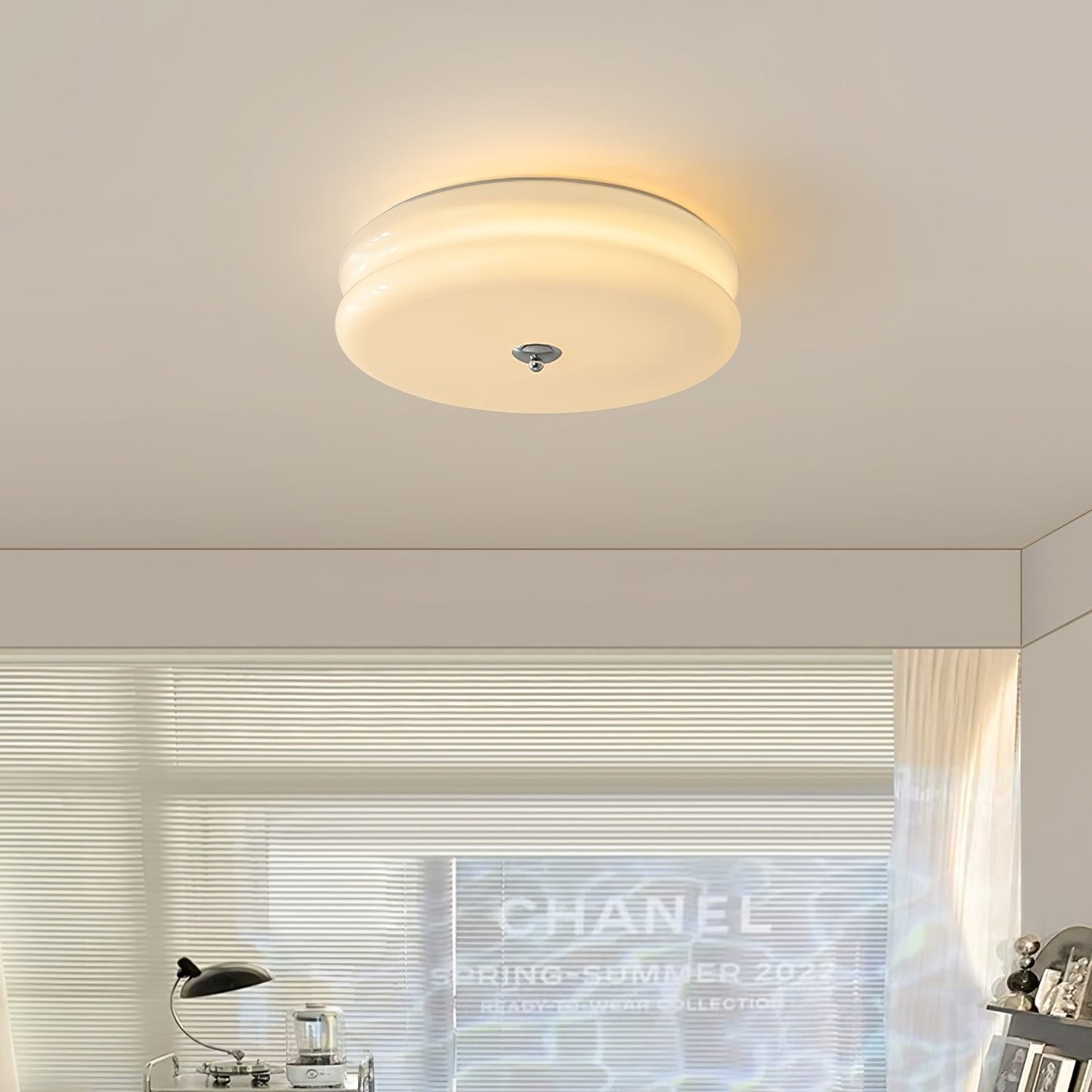 Moderne LED-Deckenleuchte in runder Form – Flache Deckenlampe für Schlafzimmer, Flur & Wohnzimmer