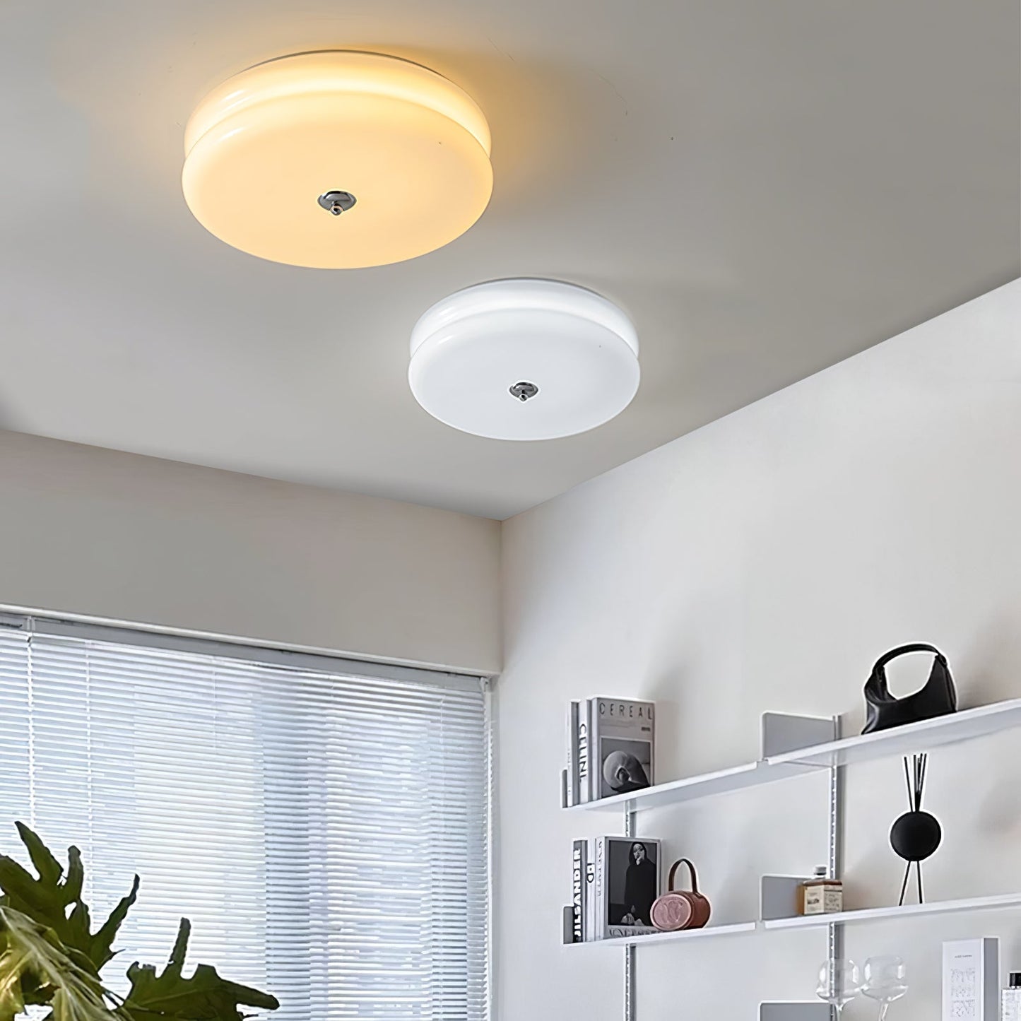 Moderne LED-Deckenleuchte in runder Form – Flache Deckenlampe für Schlafzimmer, Flur & Wohnzimmer