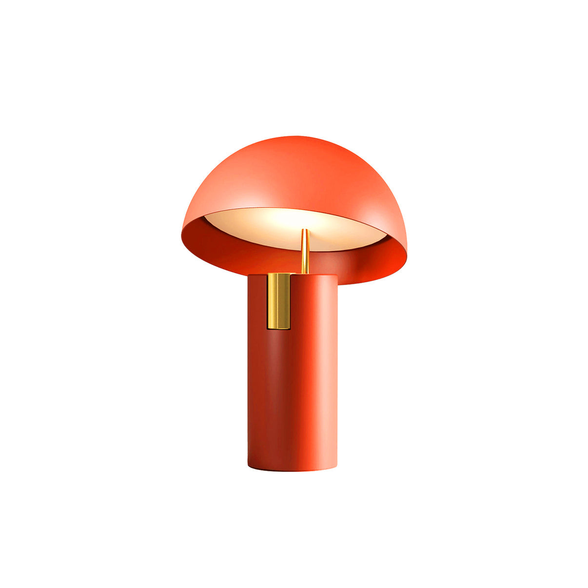 Minimalist designer table lamp for office & living room – metal, half-dome design, modern ambient light, elegant industrial look