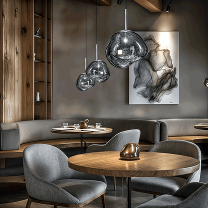 Designer Glaspendelleuchte – Mehrflammige Hängeleuchte im Cluster-Look für Wohnzimmer & Esszimmer