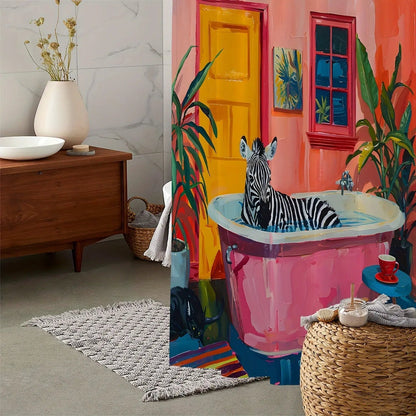 Duschvorhang – Zebra-Design
