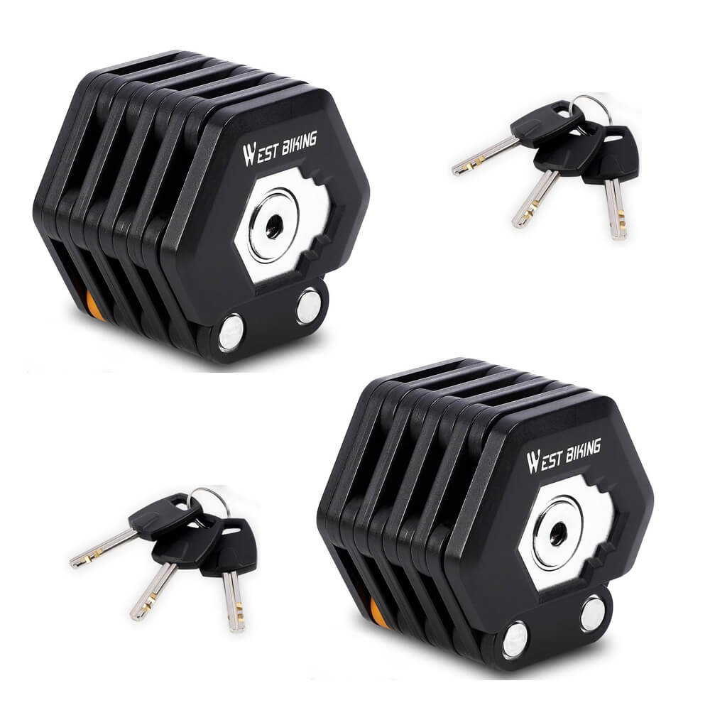 Faltbares Fahrradschloss aus Zinklegierung – Hochsicherheits‑Diebstahlschutz