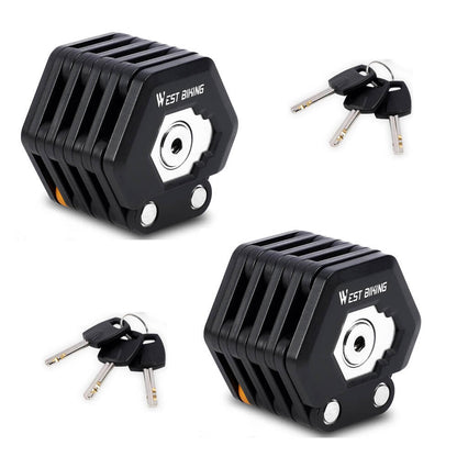 Faltbares Fahrradschloss aus Zinklegierung – Hochsicherheits‑Diebstahlschutz