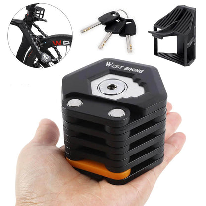 Faltbares Fahrradschloss aus Zinklegierung – Hochsicherheits‑Diebstahlschutz