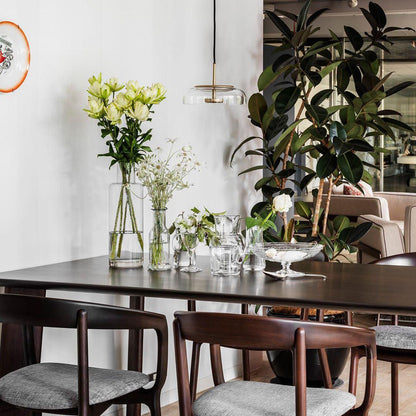 Moderne Pendelleuchten im Mix-Design – Hängelampen mit Klarglas, Rauchglas & Chrom für Esszimmer, Küche & Loft