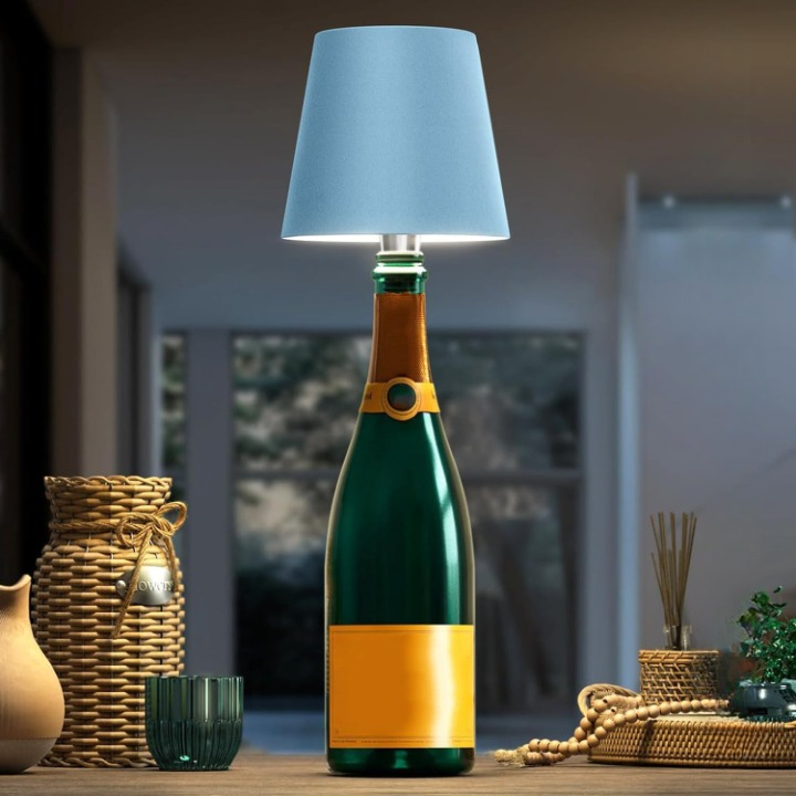 Flaschenlampe LED – Kreative Tischleuchte aus Glasflasche für stilvolle Beleuchtung