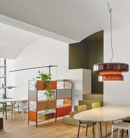 Moderne Pendelleuchte aus Rauchglas – Design Hängelampe in Braun, E27 Fassung, für Wohnzimmer & Esszimmer