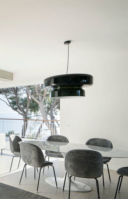 Moderne Pendelleuchte aus Rauchglas – Design Hängelampe in Braun, E27 Fassung, für Wohnzimmer & Esszimmer