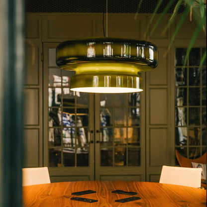 Moderne Pendelleuchte aus Rauchglas – Design Hängelampe in Braun, E27 Fassung, für Wohnzimmer & Esszimmer