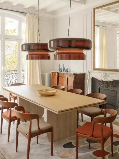 Moderne Pendelleuchte aus Rauchglas – Design Hängelampe in Braun, E27 Fassung, für Wohnzimmer & Esszimmer