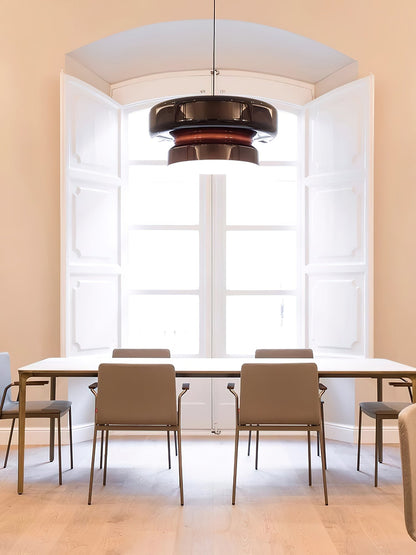 Moderne Pendelleuchte aus Rauchglas – Design Hängelampe in Braun, E27 Fassung, für Wohnzimmer & Esszimmer