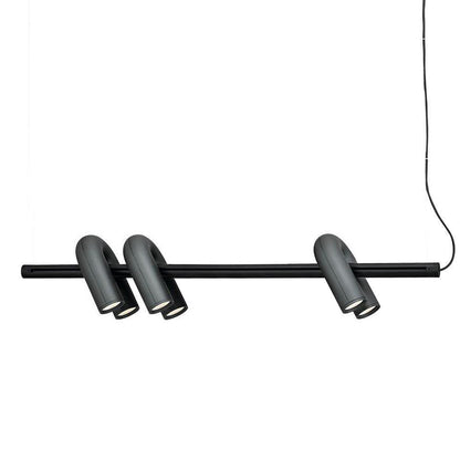 Moderne Designer-Hängelampe mit skulpturalem Rohr-Design – Eyecatcher für Wohnzimmer, Loft & Essbereich – Kreative Deckenleuchte mit Industrial-Touch