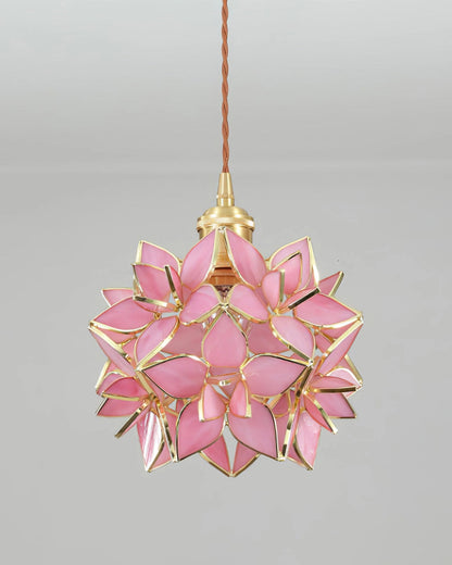 Künstlerische Pendelleuchte in Blütenform – Dekorative Hängelampe für Wohnzimmer, Schlafzimmer & Lounge-Bereich