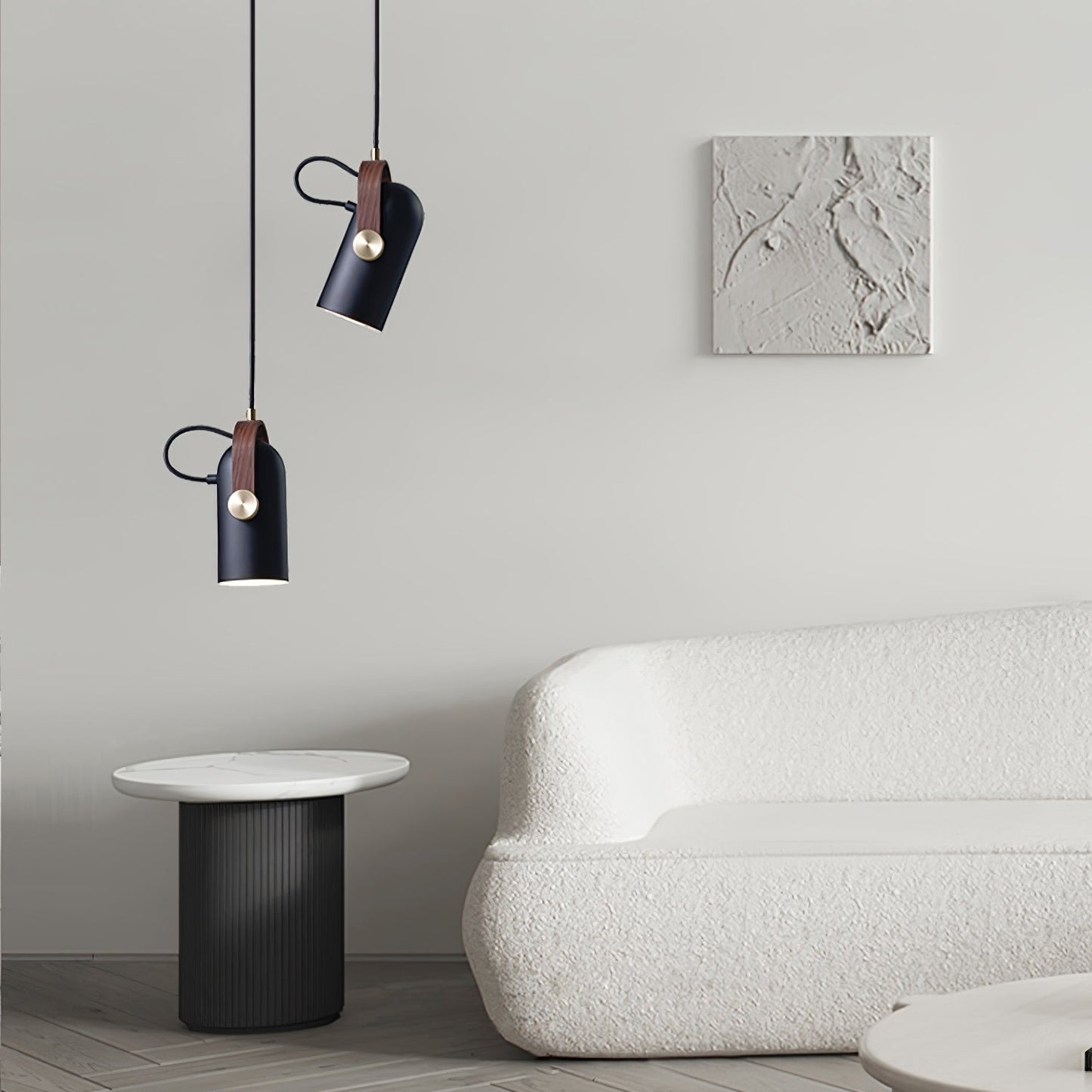 Moderne Zylinder-Pendelleuchte aus Holz & Metall – Verstellbare Designer-Hängelampe für Küche & Arbeitsbereich