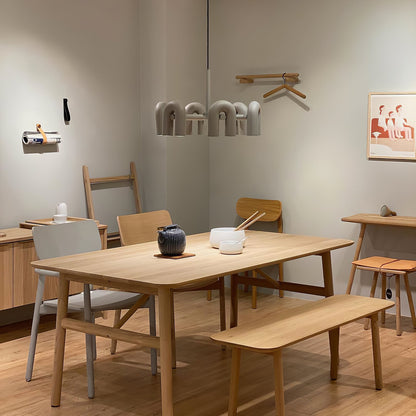 Moderne Designer-Hängelampe mit skulpturalem Rohr-Design – Eyecatcher für Wohnzimmer, Loft & Essbereich – Kreative Deckenleuchte mit Industrial-Touch