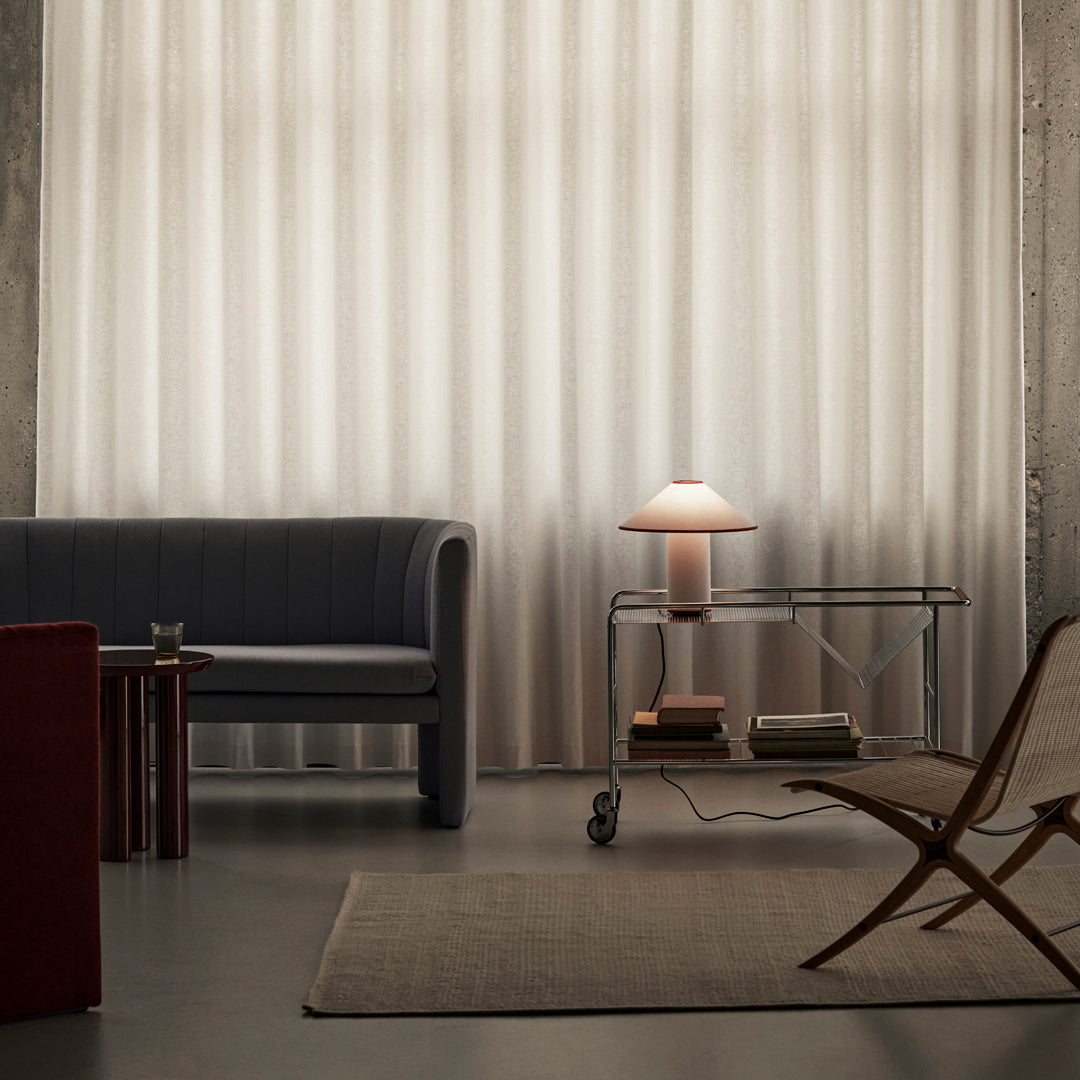 Colette Tischleuchte im klassischen Design – Stilvolle LED-Lampe mit Stoffschirm & E27-Fassung für warmes, wohnliches Ambiente