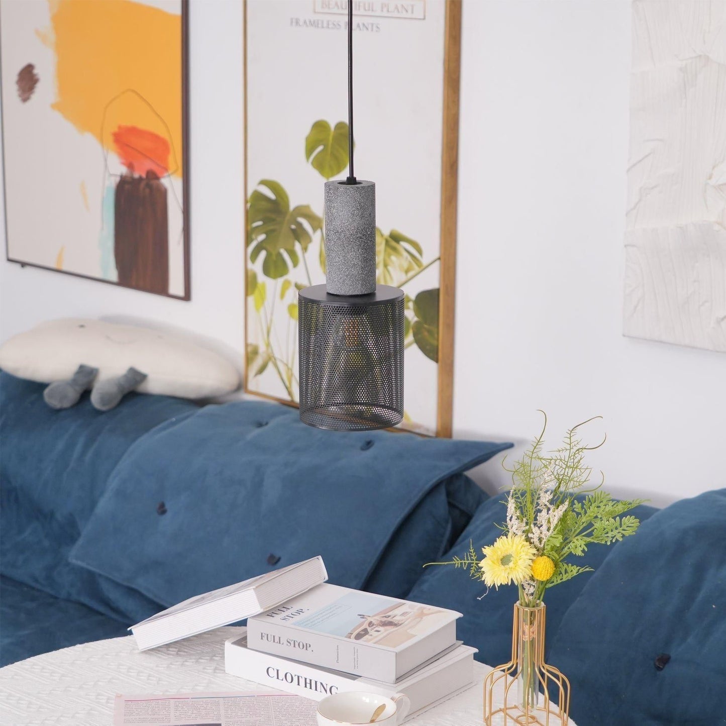 NordicGlow Pendelleuchte - Nordische Vintage Kronleuchter Deckenleuchte