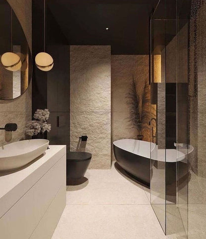 Moderne Pendelleuchte Kugel Design – Luxuriöse Hängelampe mit Messing Akzent für Wohnzimmer & Treppenhaus