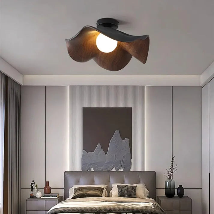 Deckenleuchte im Wellen-Design – Moderne Deckenlampe für Schlafzimmer, Flur & Wohnzimmer im skandinavischen Stil