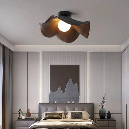 Deckenleuchte im Wellen-Design – Moderne Deckenlampe für Schlafzimmer, Flur & Wohnzimmer im skandinavischen Stil