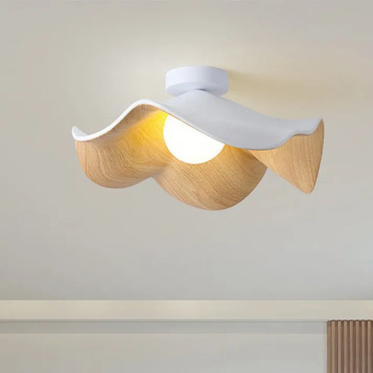 Deckenleuchte im Wellen-Design – Moderne Deckenlampe für Schlafzimmer, Flur & Wohnzimmer im skandinavischen Stil